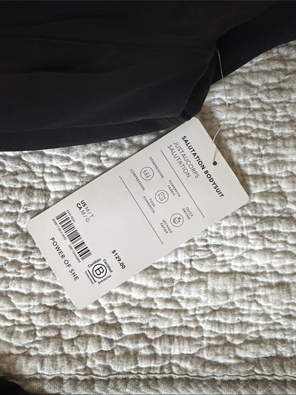 Athleta M TALL Salutation 7/8 Bodysuit